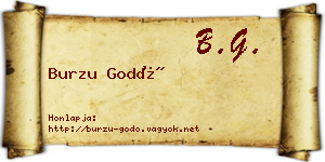 Burzu Godó névjegykártya